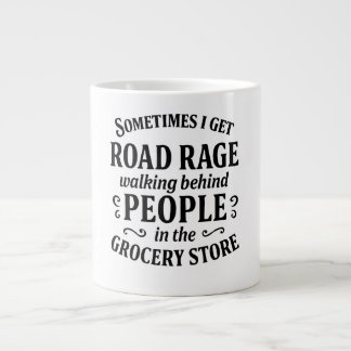 Grocery Store Traffic Jam Humour Large Coffee Mug