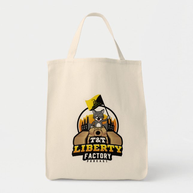 Grocery Tote Bag by T&T Liberty Factory (Front)