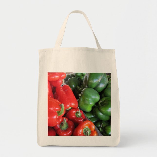 Grocery Tote--Bell Peppers Tote Bag (Front)