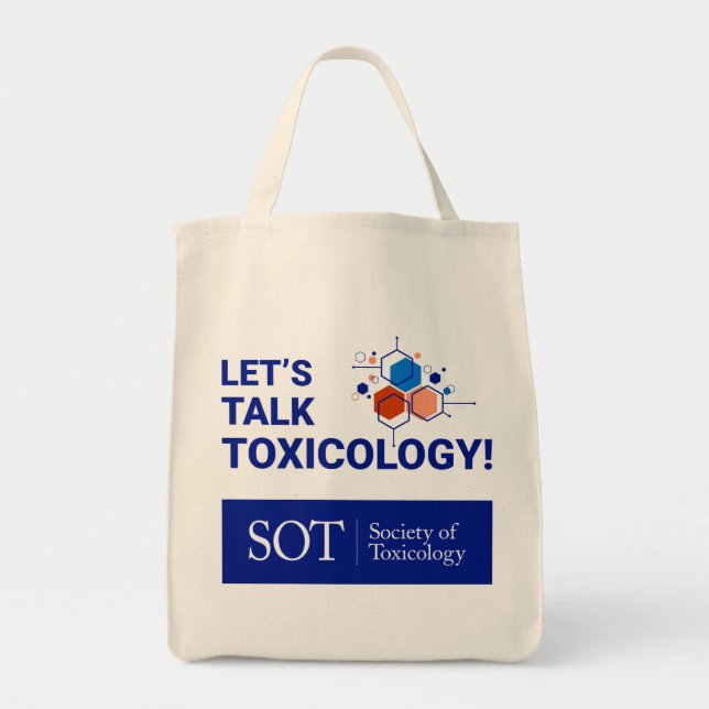 Grocery Tote - Let's Talk Toxicology (Abstract) Bag (Front)