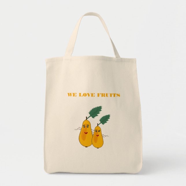 Grocery Tote with pears (Front)
