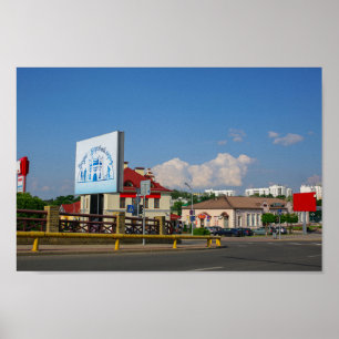 Grodno Belarus Architecture city cityscape street Poster