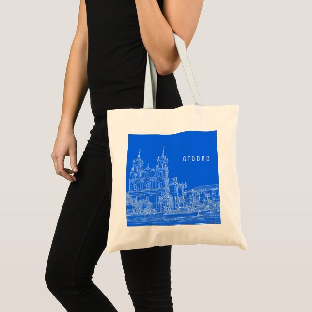 Grodno Belarus Architecture City View Cathedral Tote Bag (Front (Product))