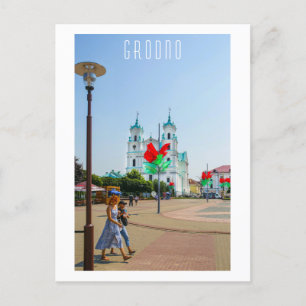 Grodno Belarus Architecture City View Postcard