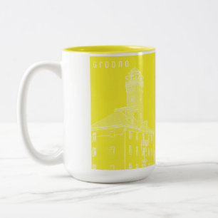 Grodno Belarus Architecture City View Water Tower Two-Tone Coffee Mug