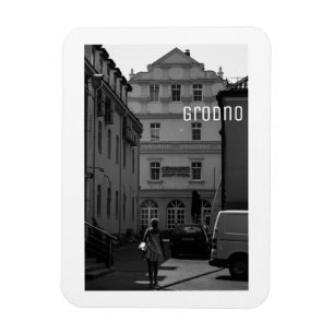 Grodno Belarus Architecture Minimalism Monochrome Magnet