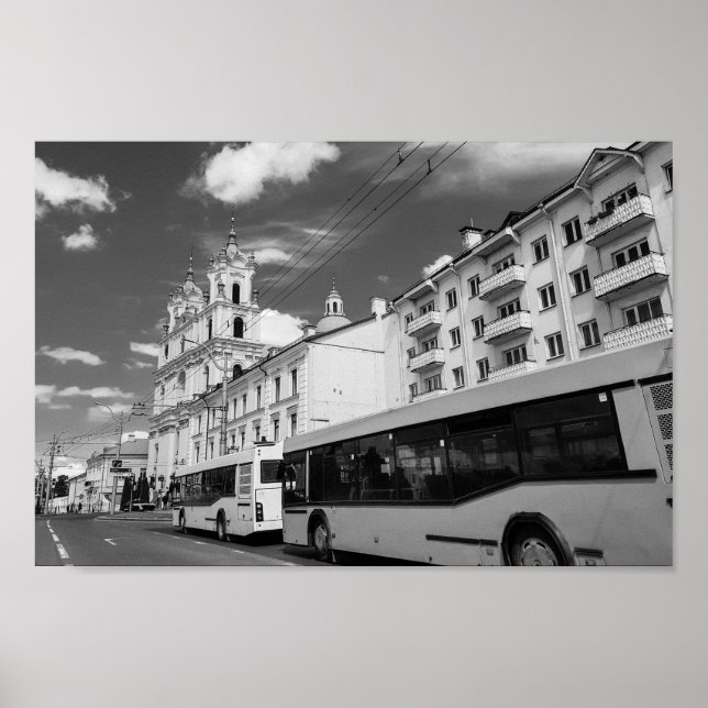 Grodno Belarus Cityscape Architecture City View Poster (Front)