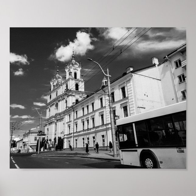 Grodno Belarus Cityscape Architecture City View Poster (Front)