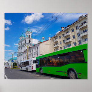 Grodno Belarus Cityscape Architecture City View Poster