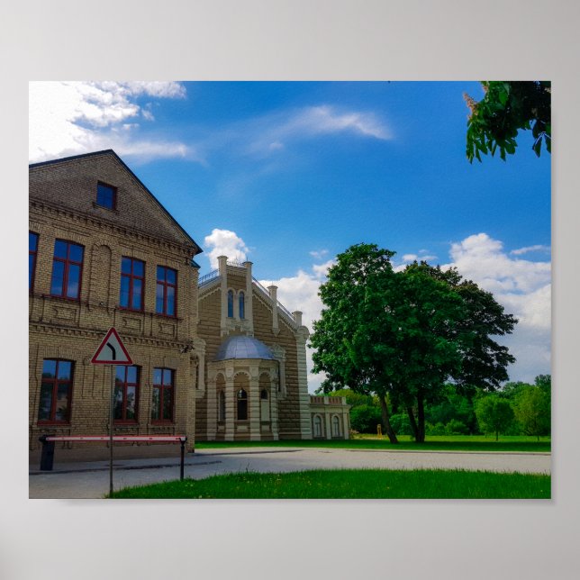 Grodno Belarus Cityscape Architecture Synagogue Poster (Front)