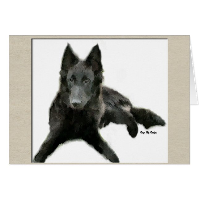 Groenendael Belgian Sheepdog Gifts (Front Horizontal)