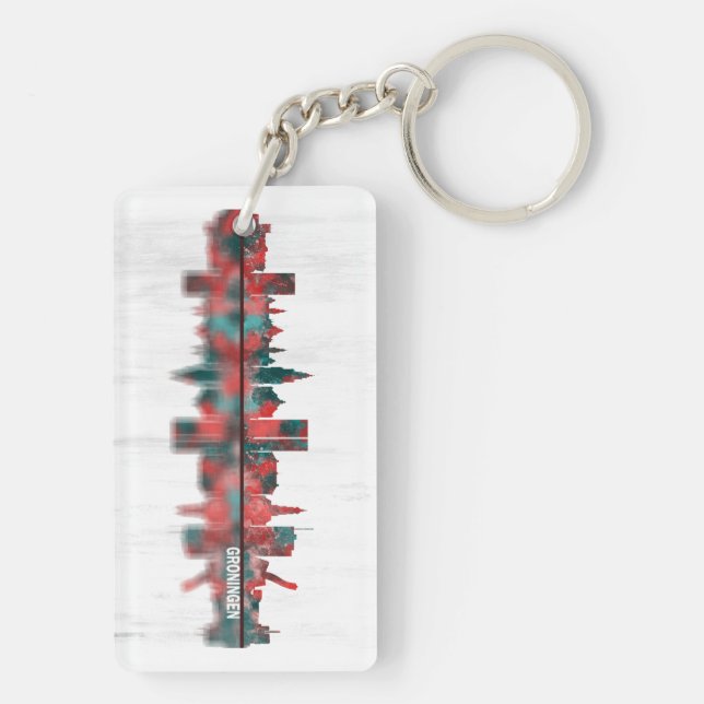 Groningen Skyline Key Ring (Back)