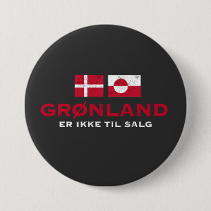 Grønland Er Ikke Til Greenland Denmark  7.5 Cm Round Badge