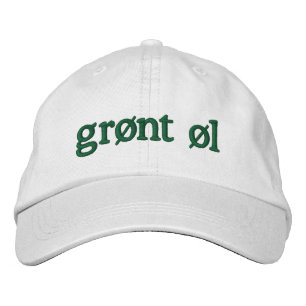 Grønt øl embroidered hat