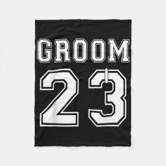 Groom 2023 Engagement Party Matching Honeymoon Jus Fleece Blanket