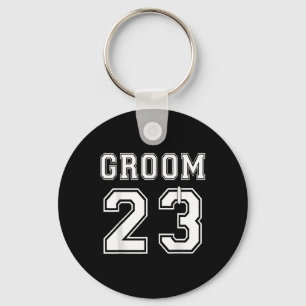 Groom 2023 Engagement Party Matching Honeymoon Jus Key Ring