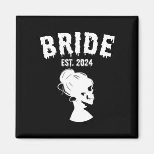 Groom 2024 Skeleton Couples Matching Wedding Hallo Magnet