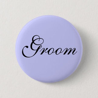 Groom 6 Cm Round Badge