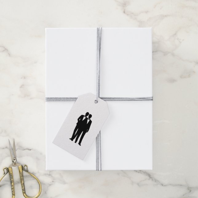 Groom and Groom Wedding Gift Tags (With Twine)