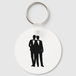 Groom and Groom Wedding Key Ring