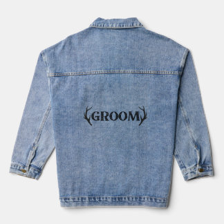 Groom bachelor party design for stag do sweatshirt denim jacket
