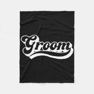 Groom Bachelor Party For Men Matching Crew Squad G Fleece Blanket