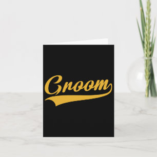 Groom - Bachelor Party - Wedding Card