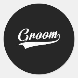 Groom - Bachelor Party - Wedding Classic Round Sticker