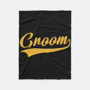 Groom - Bachelor Party - Wedding Fleece Blanket