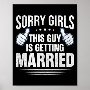 Groom Bachelor Supplies Party Wedding 1 Poster