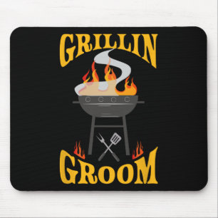Groom Bbq Grill Smoker And Barbecue Chef Mouse Mat