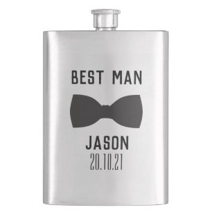 Groom Best Man Wedding Party Gift Flask