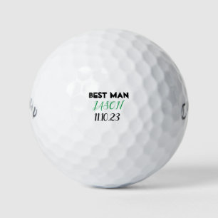 Groom Best Man Wedding Party Gift Golf Balls
