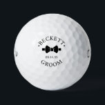 Groom Black Bow Tie Golf Balls<br><div class="desc">These golf balls are a great favor for the groom in your wedding. They feature a black bow tie with the groom's name and the word Groom in a modern CAP font along with the wedding date. They'd be great for a bachelor party or weekend. The job title can be...</div>