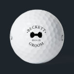 Groom Black Bow Tie Golf Balls<br><div class="desc">These golf balls are a great favour for the groom in your wedding. They feature a black bow tie with the groom's name and the word Groom in a modern CAP font along with the wedding date. They'd be great for a bachelor party or weekend. The job title can be...</div>