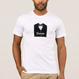 Groom Black Tuxedo T-Shirt