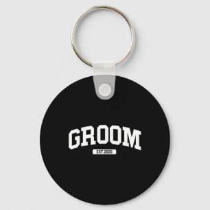 Groom Bride 2025 Just Married Couples Engagement W Key Ring