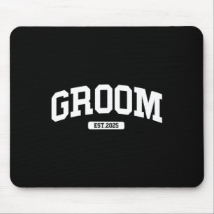 Groom Bride 2025 Just Married Couples Engagement W Mouse Mat