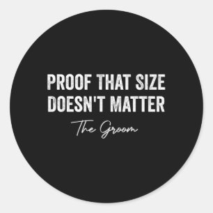 Groom Bride Bachelor Bachelorette Groomsmen Party Classic Round Sticker