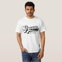 Groom Bride Custom Name T-Shirt Bachelorette Tee