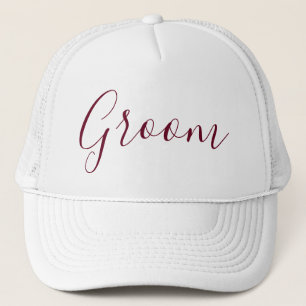 Groom Calligraphy Trucker Hat