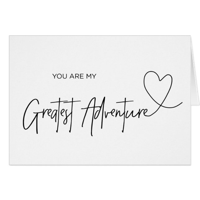 Groom Card You Are My Greatest Adventure Card (Front Horizontal)
