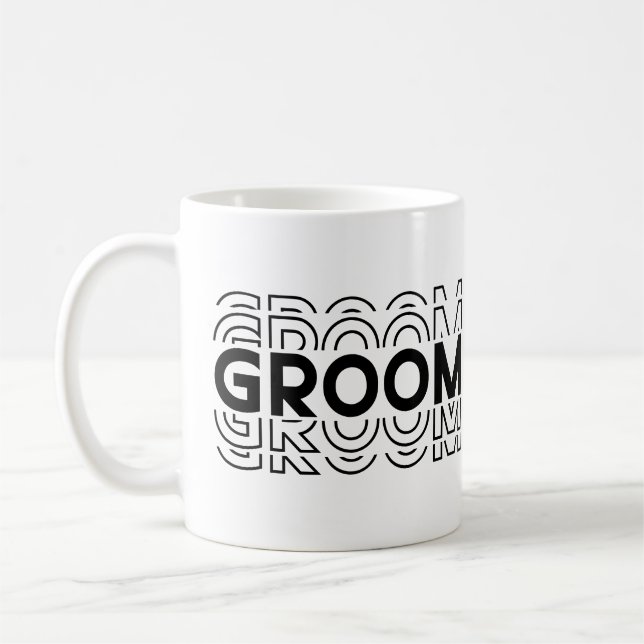 Groom  coffee mug (Left)