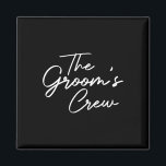Groom Crew Bachelor Party Groomsmen Stag Group Out Magnet<br><div class="desc">Groom Crew Bachelor Party Groomsmen Stag Group Outfit Men's</div>