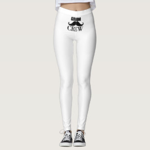 Groom Crew Bachelor Party Wedding Black Gift Leggings