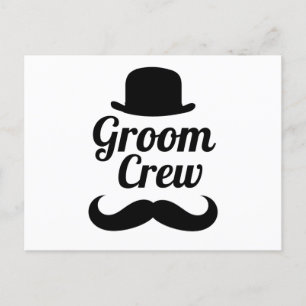 Groom crew postcard