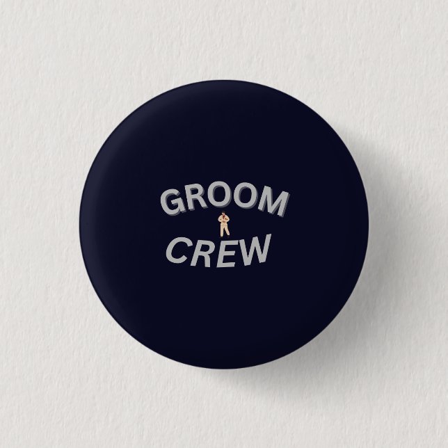 Groom Crew | Wedding Party Button (Front)