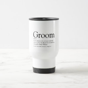 Groom Definition, Stag Bachelor Party, Wedding Travel Mug