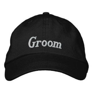 Groom Embroidered Cap