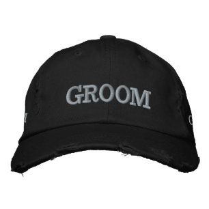 GROOM EMBROIDERED HAT